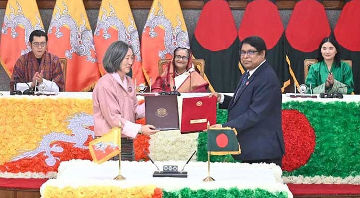 বাংলাদেশ-ভুটান তিন সমঝোতা স্মারক সই, একটি নবায়ন