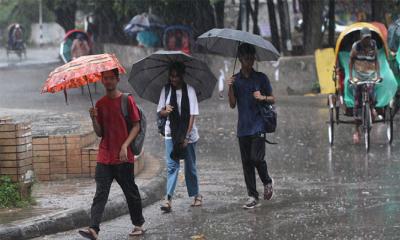 বৃষ্টির পূর্বাভাস, রাতের তাপমাত্রা বাড়ার ইঙ্গিত