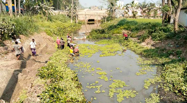 প্রাণ ফিরে পেল কালকিনির সেই খালটি