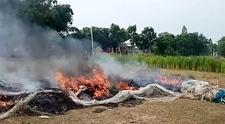 ৫ হাজার মিটার কারেন্ট জাল ধ্বংস