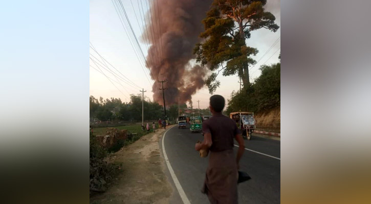 রোহিঙ্গা ক্যাম্পে ফের আগুন 