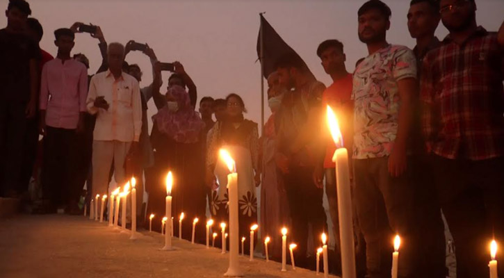 গণহত্যা অনুসন্ধান কমিটির মোমবাতি প্রজ্বলন