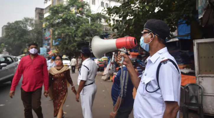 ভারতে করোনা সংক্রমণের শীর্ষে কলকাতা