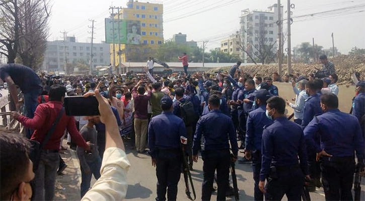 বিএনপি-পুলিশের সংঘর্ষে আহত ৭