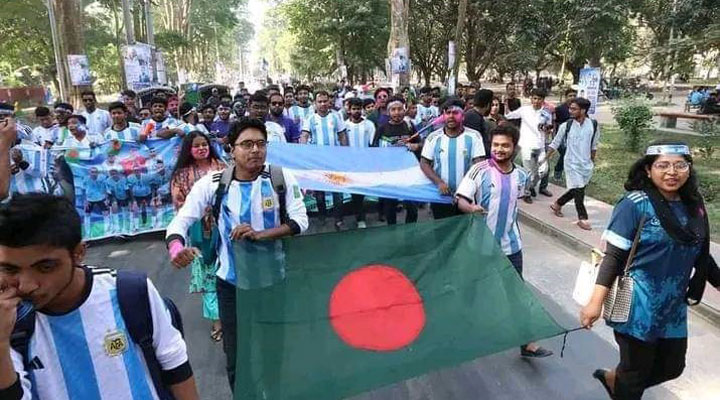 আর্জেন্টিনার অফিসিয়াল পেজে রাবির প্যারিস রোড