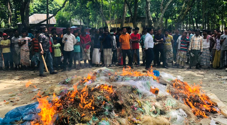 ৬ লাখ টাকার অবৈধ জাল জব্দ, ২ জনের কারাদণ্ড